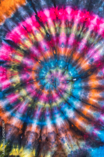 Colorful Abstract Psychedelic Tie Dye Swirl Design 