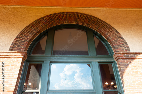 Sky Reflection in Arched Windows