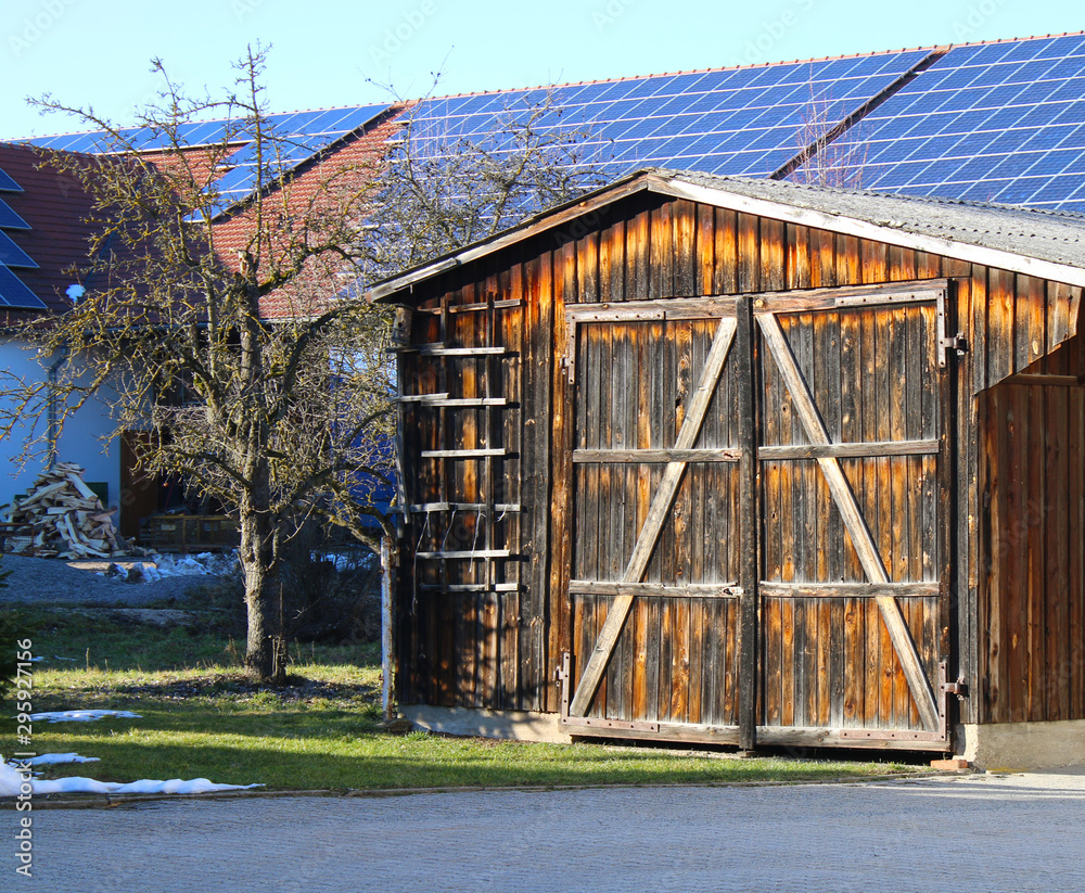 Fototapeta premium a wooden barn