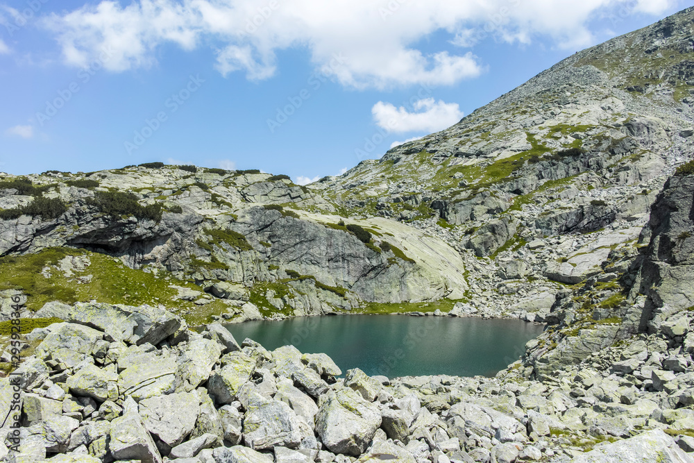 Landscape from trail from Scary lake to Kupens peaks, Rila Mountain, Bulgaria