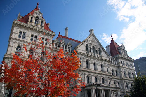 Fall on New York State Capitol building