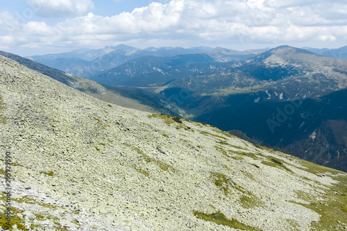 Landscape from trail from Scary lake to Kupens peaks, Rila Mountain, Bulgaria photo