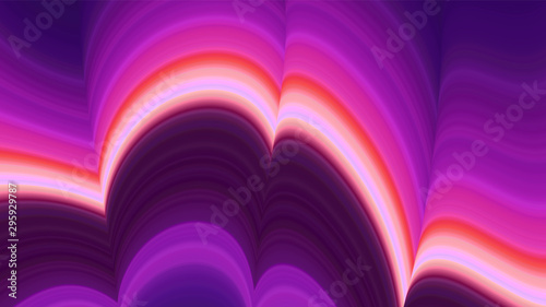 Colorful wave abstract vector background. Dynamic warped lines. Futuristic motion surface. Gradient distorted stripes. Cover for your designs. Eps 10.
