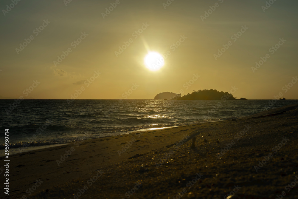 Sunrise on a beach in Koh Lipe Thailand Sunrise on a beach in Koh Lipe Thailand