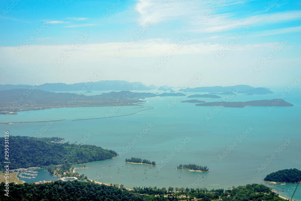 panoramic view of the island Langkawi Malaysia