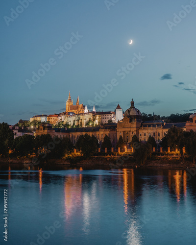Wallpaper Mural Prague castle at night Torontodigital.ca
