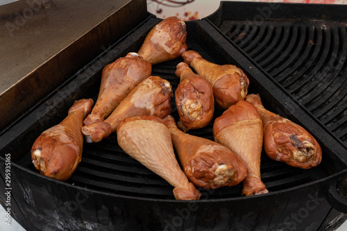 turkey leg on the grill