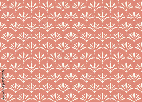 Elegant art nouveau seamless pattern. Abstract minimalist background. Geometric art deco texture.