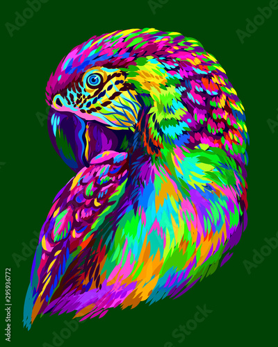 Canvas Print Macaw parrot