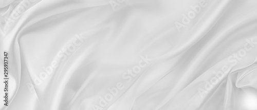 Fotografi White silk fabric lines texture background