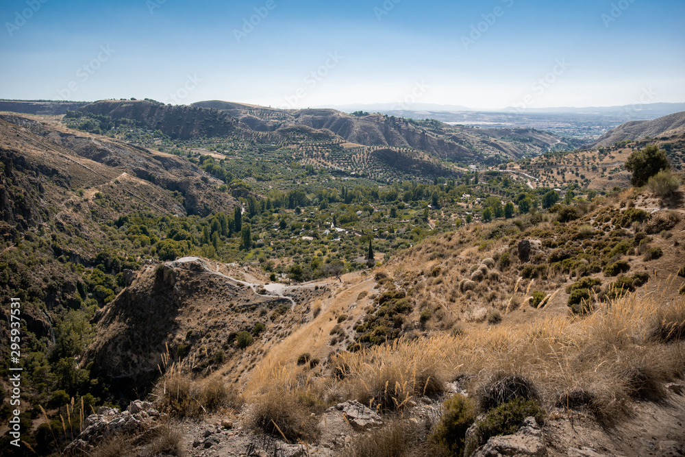 landscape of sierra nevada in spain