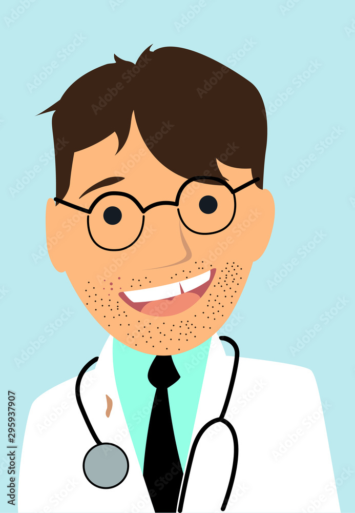 Fototapeta premium bad doctor vector illustration isolated