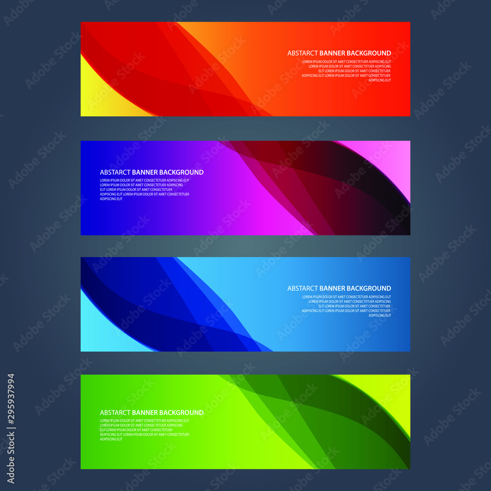 Vector Abstract design banner web template Vector Abstract design banner web template