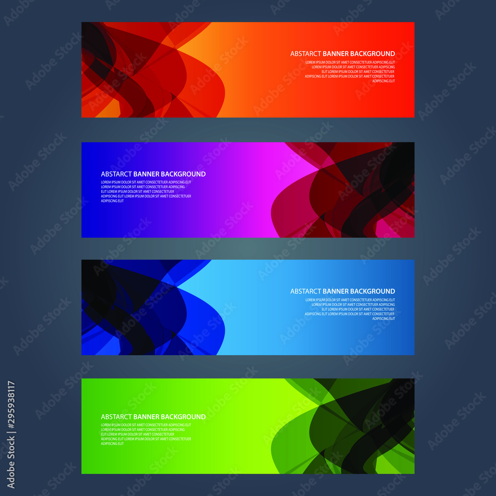 Fototapeta premium Vector Abstract design banner web template