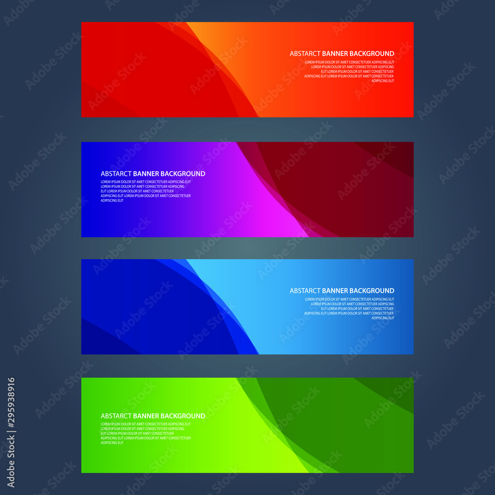 Vector Abstract design banner web template Vector Abstract design banner web template