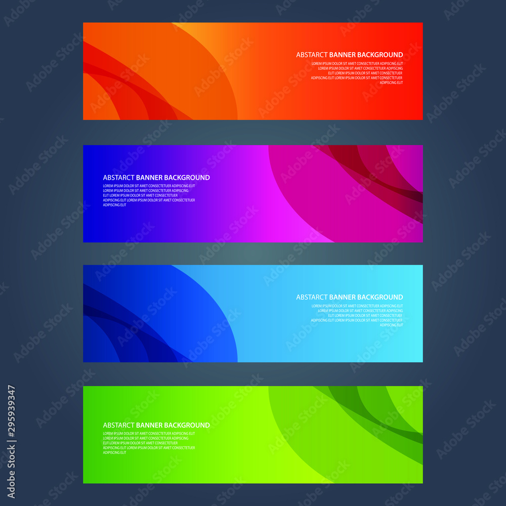 Vector Abstract design banner web template Vector Abstract design banner web template