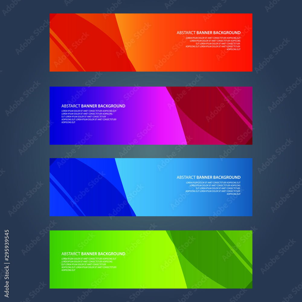 Vector Abstract design banner web template Vector Abstract design banner web template