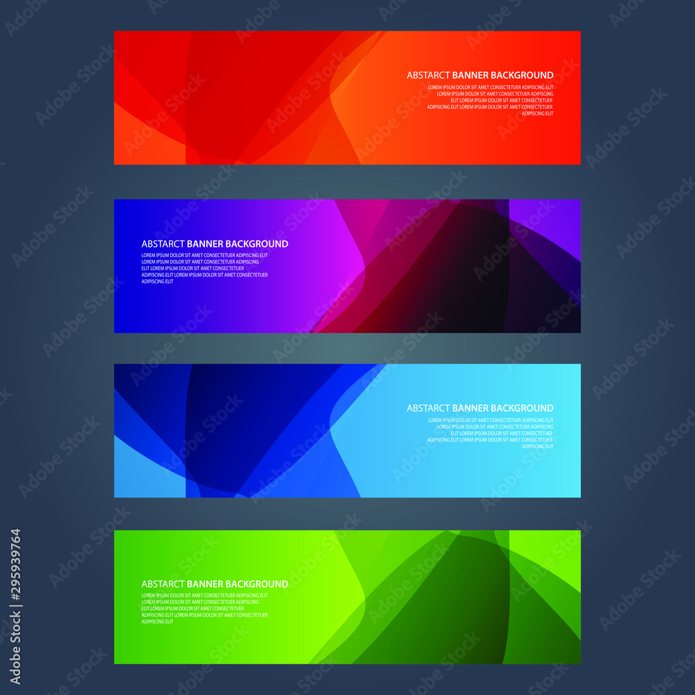 Vector Abstract design banner web template Vector Abstract design banner web template
