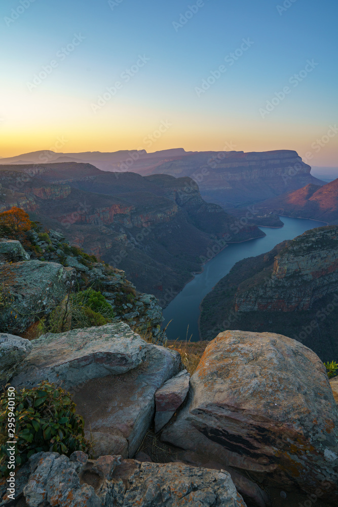three rondavels and blyde river canyon at sunset, south africa 86