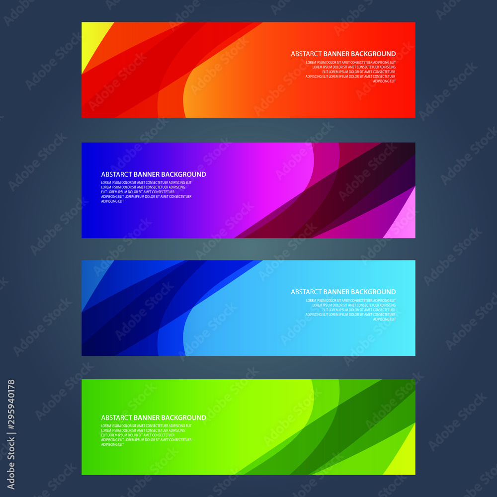 Vector Abstract design banner web template Vector Abstract design banner web template