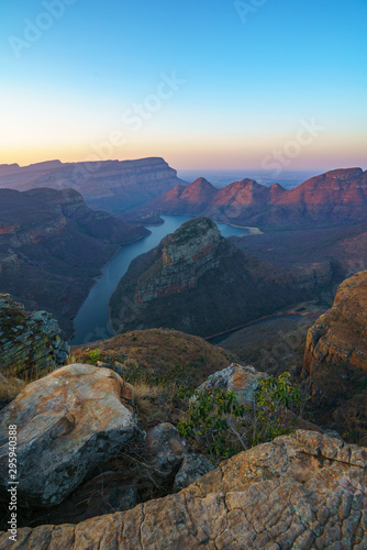 three rondavels and blyde river canyon at sunset, south africa 96