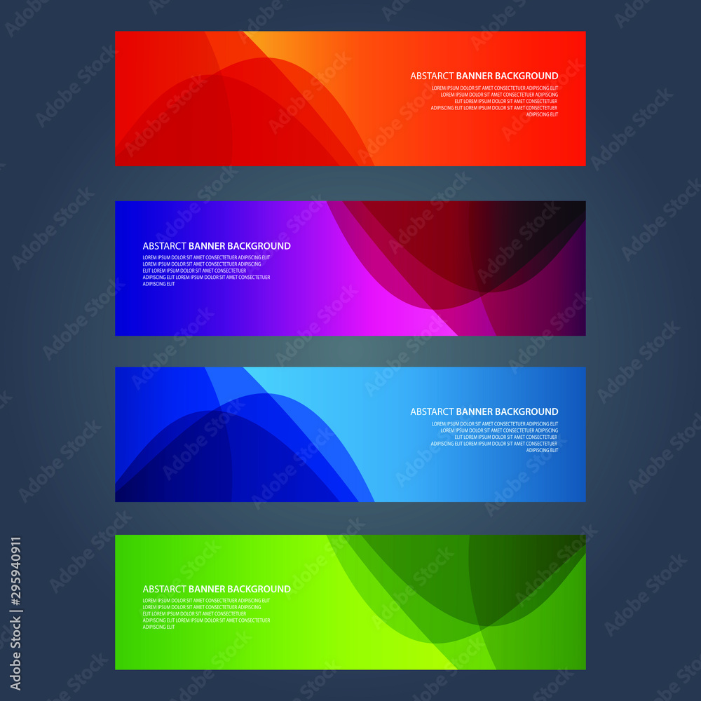 Fototapeta premium Vector Abstract design banner web template