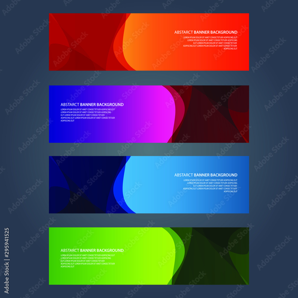 Vector Abstract design banner web template