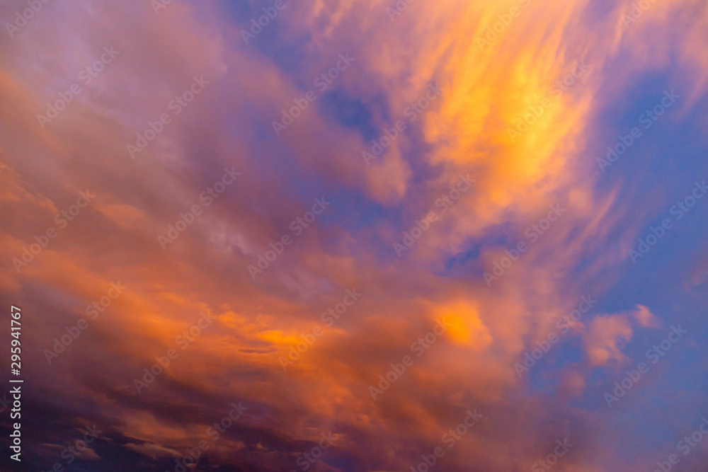 天高く朝焼けの雲DSC2934