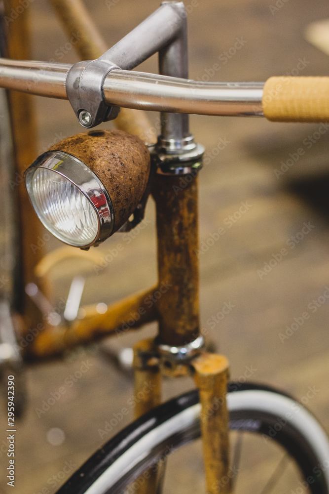 Old and rusty singlespeed bicycle. Old and rusty singlespeed bicycle.