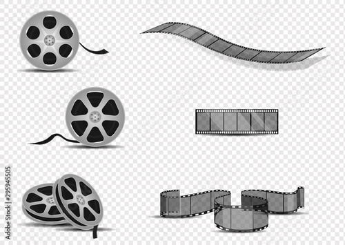 Set of film frame, vector illustration