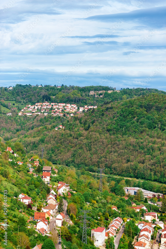 Obraz premium Cityscape and landscape from Citadel of Besancon