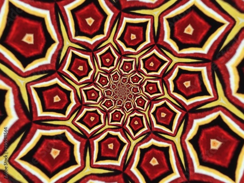 Colorful digital graphic kaleidoscope symmetry mandala style in laser light trial pattern, Tie Dye , spiderweb art abstract background for art projects, banner, business,   card, 3D, template