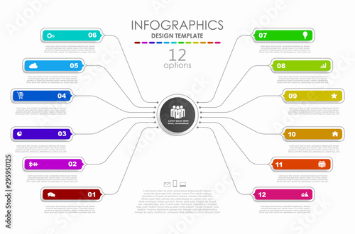 Infographic design template with place for your data. Vector illustration.