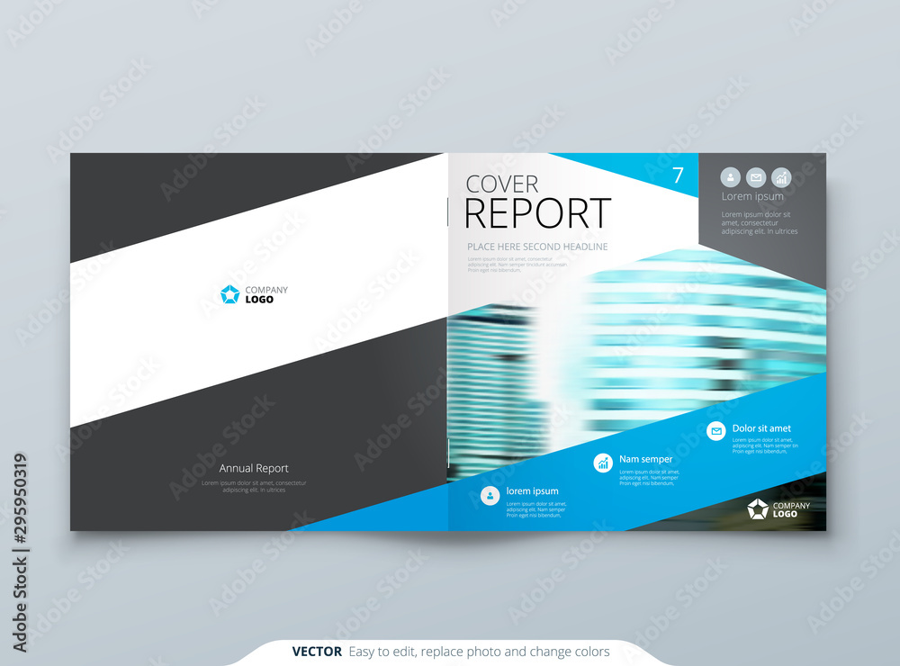 Blue Square Brochure Cover Template Layout Design. Corporate Business Horizontal Brochure, Annual Report, Catalog, Magazine, Flyer Mockup. Blue Square Brochure Cover Template Layout Design. Corporate Business Horizontal Brochure, Annual Report, Catalog, Magazine, Flyer Mockup.