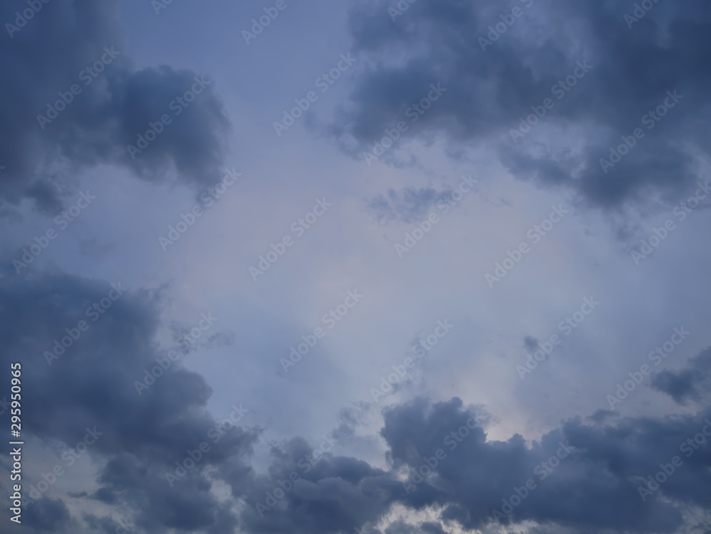 Grey and Bluish Dramatic Clouds
