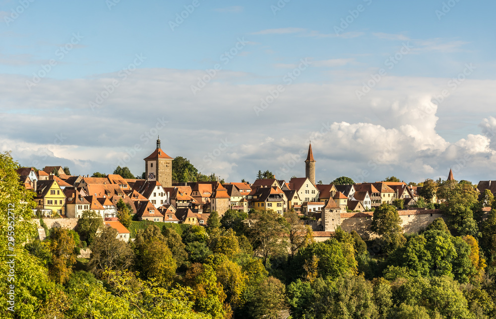 Panoramic view of Rothenburg Ob der Tauber