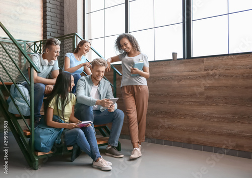 Group of students in univer...