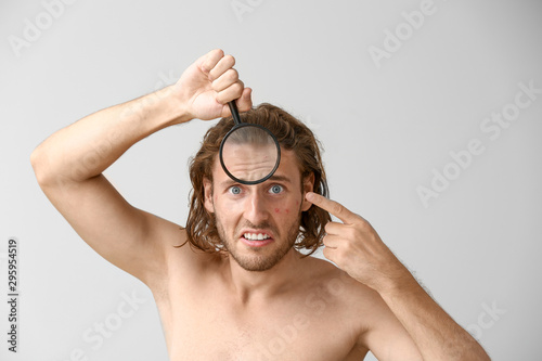 Portrait of young man with ...