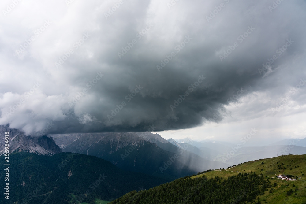 storm in the mountains, Italy.