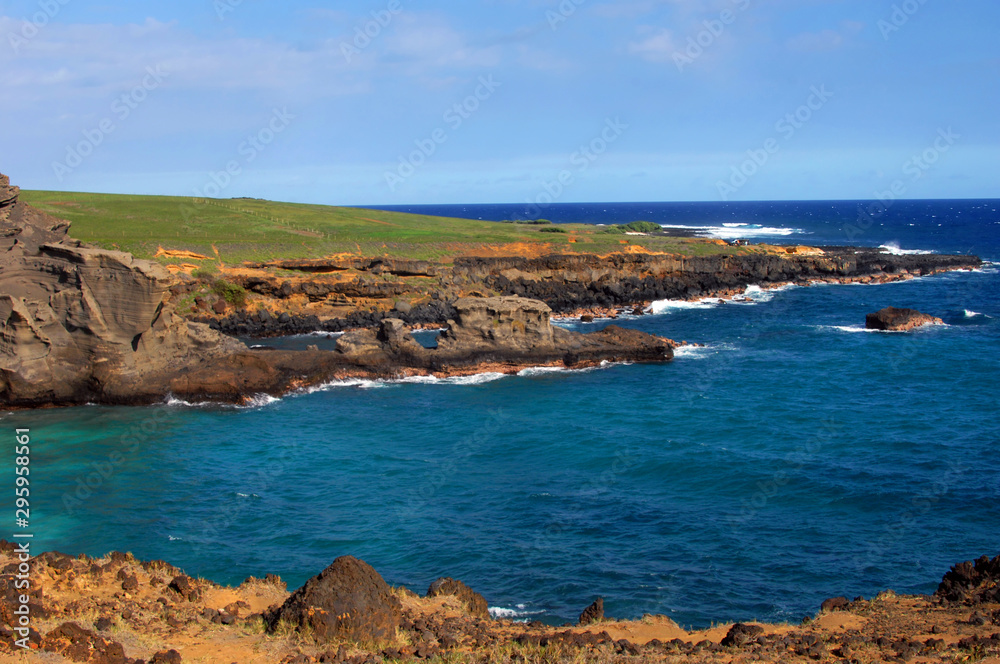 Bare and Rugged Shore at Green Sand Beach