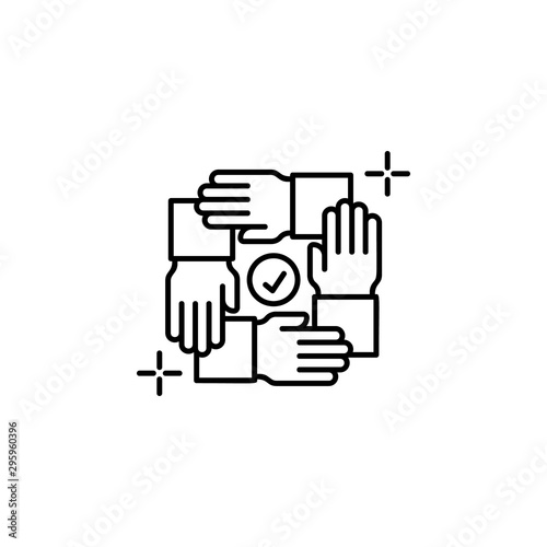 Handshake business deal icon. Element of global business icon