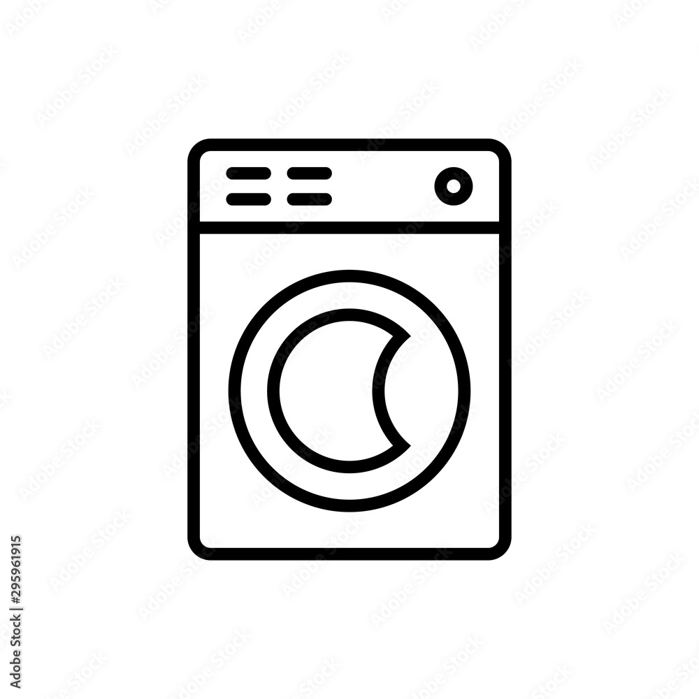 Washing machine icon for web and mobile