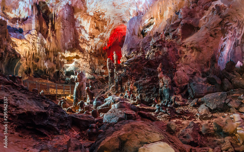 Prometheus ( Kumistavi) Cave near Tskaltubo in the Imereti region, Georgia photo