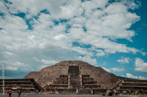 The Titan is Here, Pyramid of the sun in Tehotihuacan, a sacred place for the Mesoamerican people photo