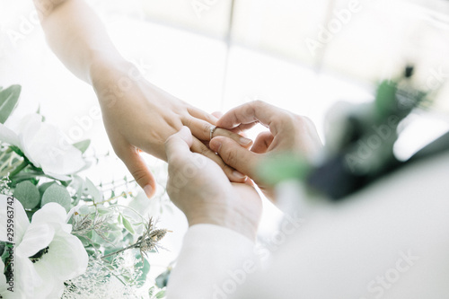 指輪の交換 結婚式 wedding リング photo
