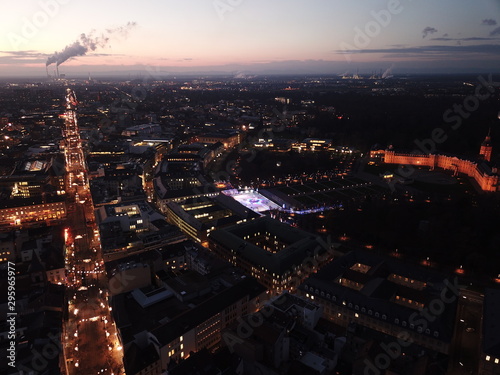 Wallpaper Mural Skyline im Abendlicht Karlsruhe Torontodigital.ca