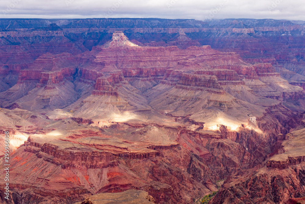 The Grand Canyon on a cloudy day