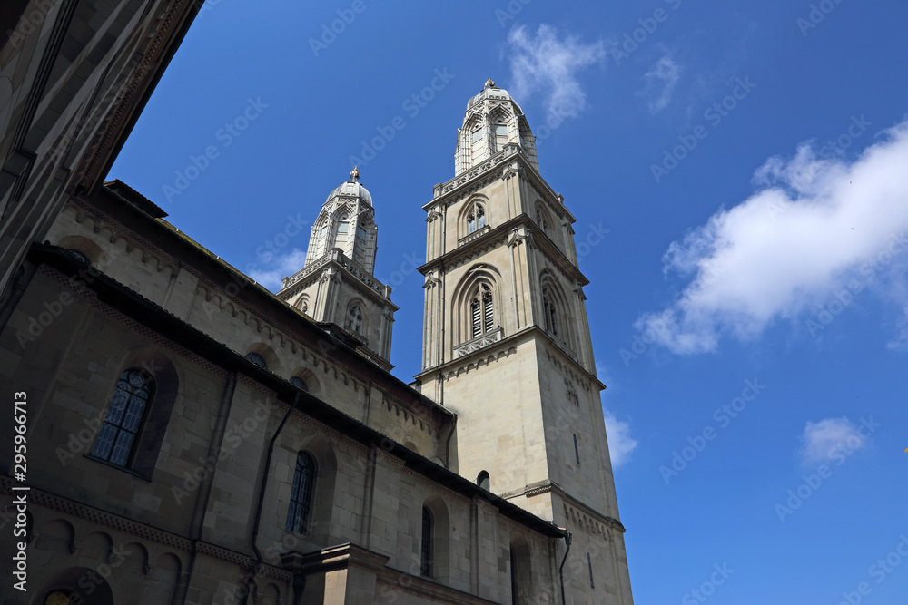 Fototapeta premium The Romanesque-style Grossmunster (