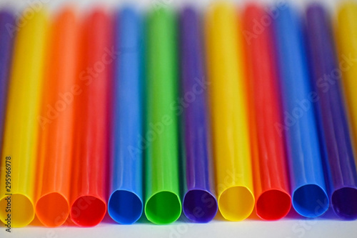 Straws for smoothies colorful
