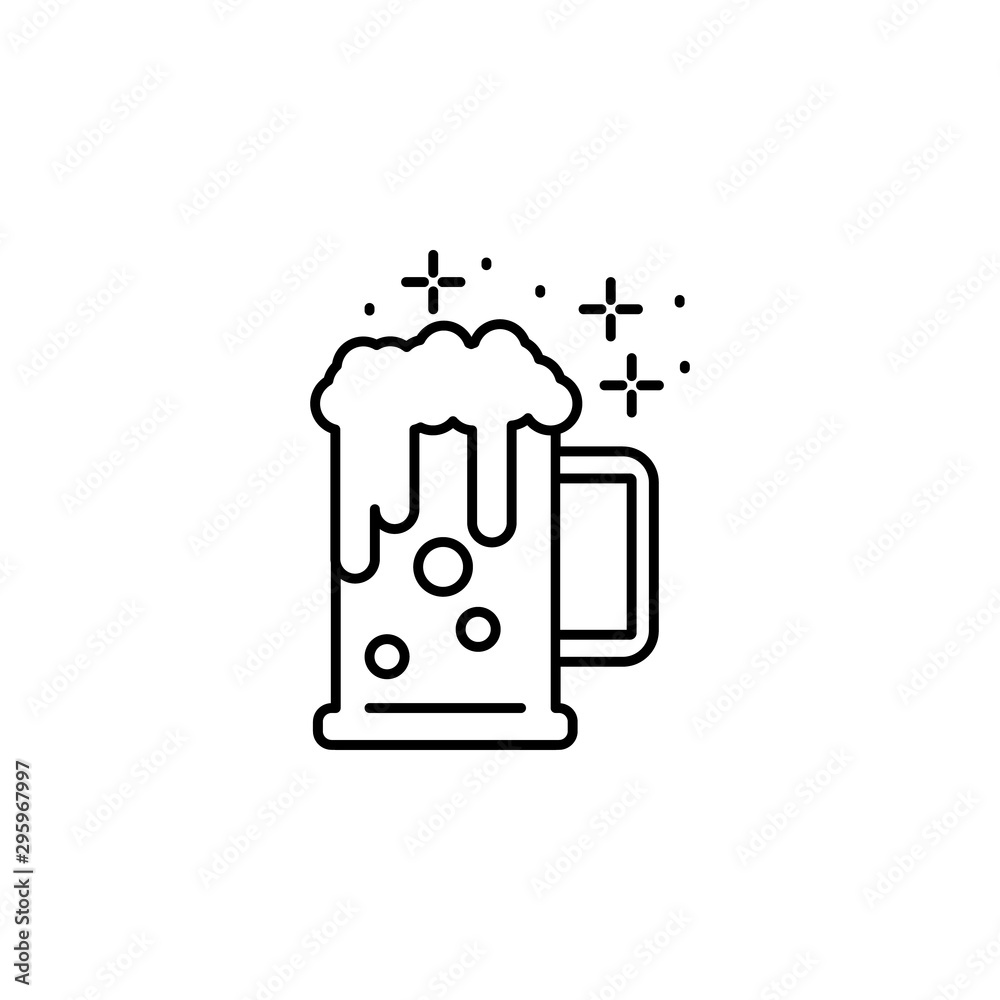 Beer, cup icon. Element of Party icon. Thin line icon Beer, cup icon. Element of Party icon. Thin line icon